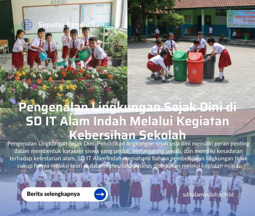 Pengenalan Lingkungan Sejak Dini di SD IT Alam Indah Melalui Kegiatan Kebersihan Sekolah