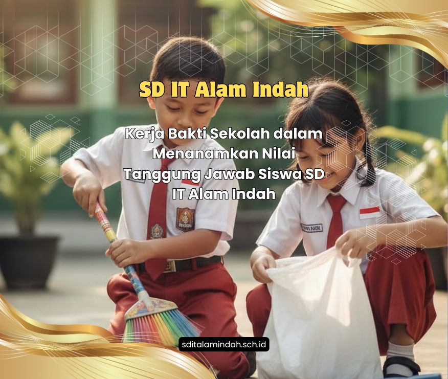 Kerja Bakti Sekolah dalam Menanamkan Nilai Tanggung Jawab Siswa SD IT Alam Indah